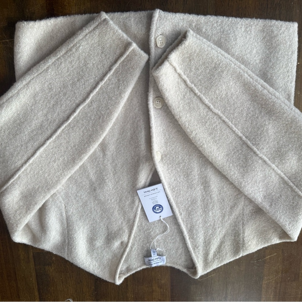 & Other Stories Soft Cream Knit Wool Sweater